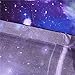 Ammybeddings 4 PCs Cool Starry Sky Comforter Cover Set Twin Size 3D Charming Galaxy Bedding For Kids 1 Blue Duvet Cover 2 Pillow Shams and 1 Flat Sheet Soft Stylish Home Decor Duvet Cover Set