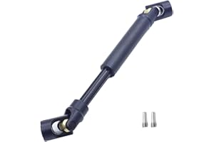 HOPLEX Stainless Steel Driveshaft with Black Coating Heavy-Duty Drive Shaft for TRX4 Axial SCX10 90046 AXI03007 Redcat Gen 8 RC 1/10 Crawler Car Upgrade Accessories(95-130MM)