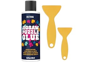 MCTRHG Jigsaw Puzzle Glue Clear, 200ML Puzzle Frame Kit for Adults with Applicators, Easily Preserves Finished Puzzles, Non-Toxic, Quick-Dry & Water-Based Anime Puzzle Saver for 3000/4500/5000 Pieces