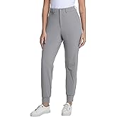 CFRTMTBB Women's Golf Joggers Pants with Belt Loops Stretch Travel Work Slacks Business Ankle Dressy Casual Sweatpants
