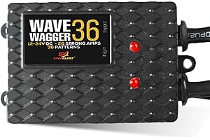 STOP-ALERT New Wig Wag 36 Pattern Wave Wagger - Headlights Module 10 AMPS Electronic Alternating Heavy Duty Flasher Kit Relay for Emergency Trucks Police Cars & Ambulance - LED and Other Lights 12-24V
