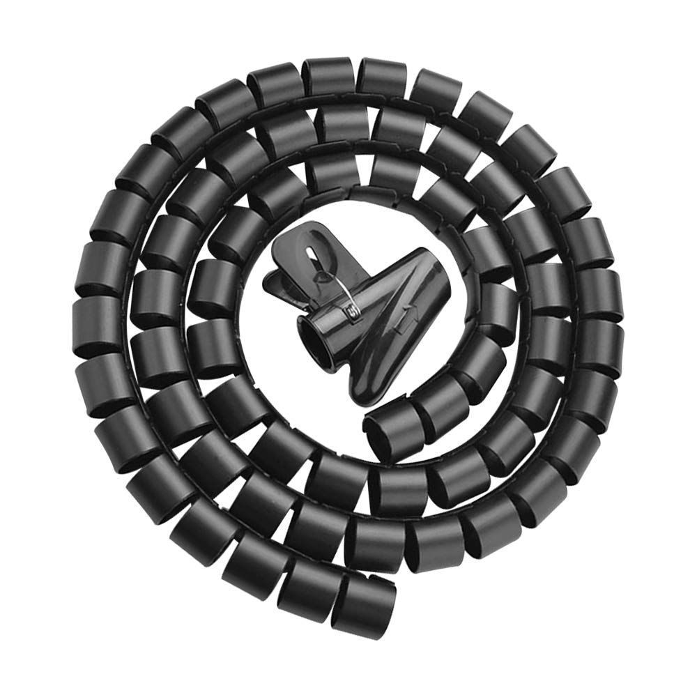 Spirale Avvolgi Cavo VulTech SN21505 - 1.5m, Nero, Per Organizzare Cavi Di PC E TV - Foto 4