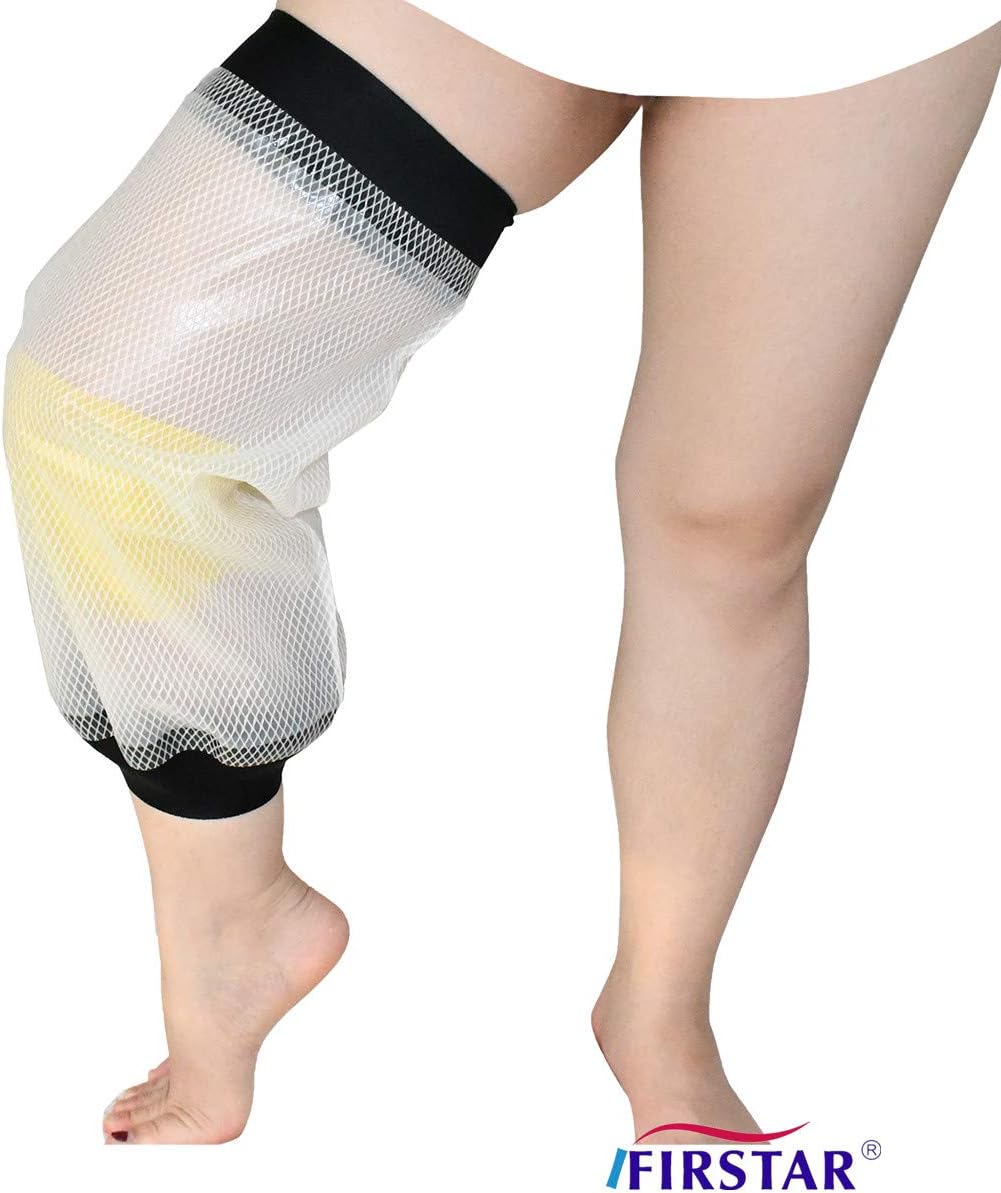 Knee Cast Cover for Shower, Waterproof TPU Shower Bandage and Cast Protector for Knee Replacement Surgery, Wound, Burns Watertight Protection Reusable: Health & Personal Care
