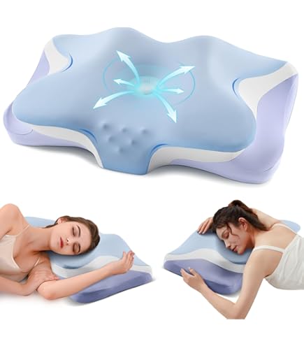 Amazon.com: Cervical Pillow for Neck Pain Relief, Cooling