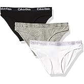 Calvin Klein womens Motive Cotton Multipack Bikini Panty 3 Pack
