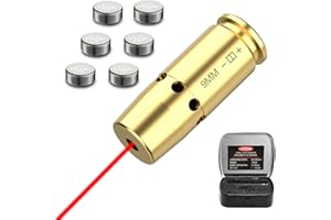 DARKFANG Bore Sight 9mm/.40 Cal/30-30 Win/30-06/.270/12 Gauge/300BLK/7.62x35 Easy Sighting Bore Sighter with Extra Batteries