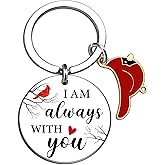 UIWIHHP Cardinal Gifts for Women Red Cardinal Keychain Sympathy Gift for Loss Of Loved One Memorial Gifts Loss Of Mother Father Daughter Son Brother Red Bird Keychain Grief Bereavement Gift Ideas