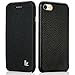 JISONCASE iPhone 7 Case, iPhone 8 Premium Leather Handmade Full Protective Case Folio Flip Cover Magnetic Closure Design for Apple iPhone 7/8 Black