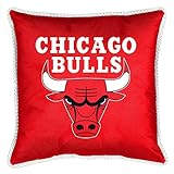 Chicago Bulls SIDELINES Jersey Material Toss Pillow