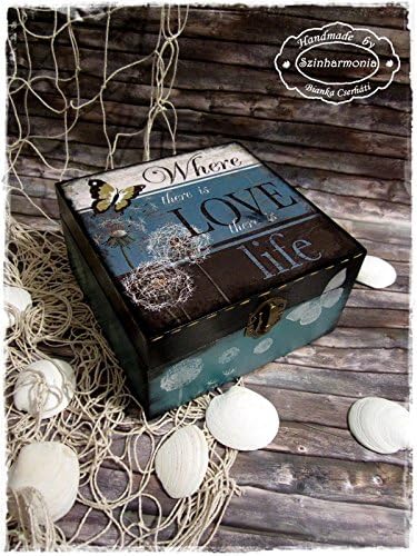 Where there is love... (tea box, jewelry box)