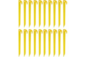 20pcs 12'' 300mm Plastic Tent Pegs Durable Spike Hook Awning Camping Caravan Pegs Accessory…