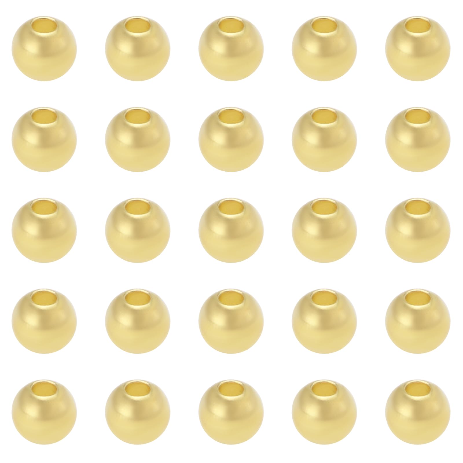 LT Easiyl 100PCS Fly Tying Brass Beads Diameter 3.1mm Suitable for Hooks Size 10-12 Fishing Hook Weight for Freshwater and Saltwater Fishing Gold