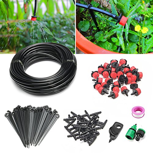 Buy DIY Micro Irrigation Drip System, Pathonor 82ft Hose, 30 Dripper