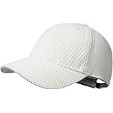 GADIEMKENSD Unisex Corduroy Baseball Cap Solid Color Baseball Cap with Adjustable Metal Buckle