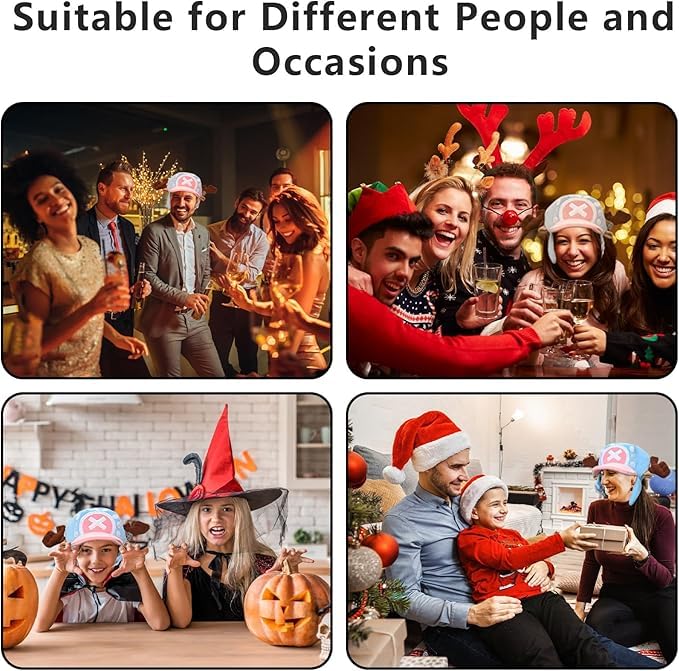 OZIF Chopper Hat for Kids Cosplay Accessories, Plush Chopper One Novelty Funny Piece Anime Costume