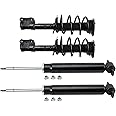 TRQ Front and Rear Complete Strut Assembly & Shock Absorber Kit Complete Strut & Coil Spring Assembly Compatible with 2015-2023 Ford Edge