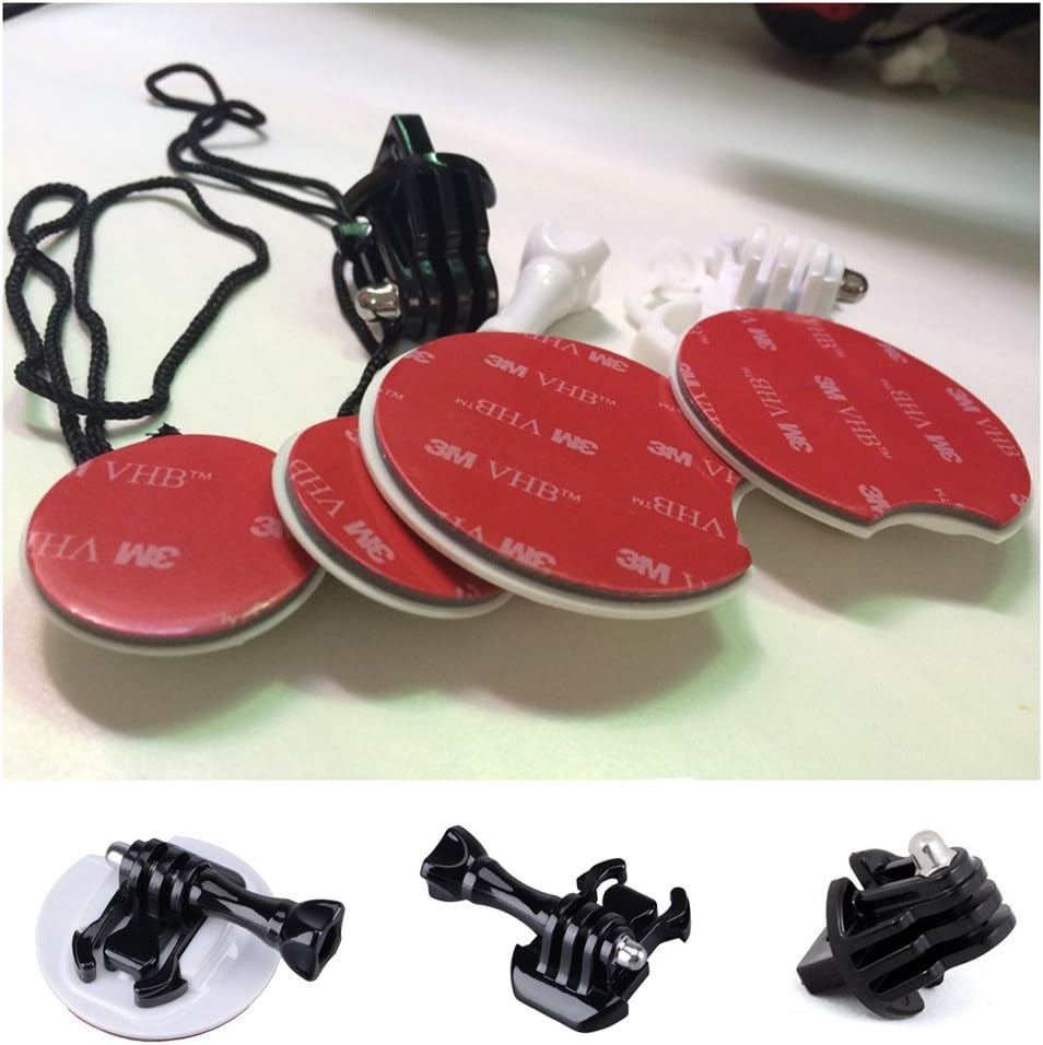 Vicdozia 10 in One Surfboard Surfing Board Mount Tethers Set Outdoor Sports Accessories Kits for GoPro Hero 5 4 3+ 3 2 1 Camera(White Type)