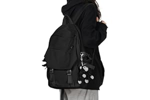 School Backpack for Women Men College High School Bags for Boys Girls Casual Daypack Laptop Backpack Waterproof Black Bookbag