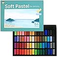 HA SHI Soft Chalk Short Pastels for Professional Artist, Square Non Toxic Art Supplies, Dry Pastels Set (64 colors Short)