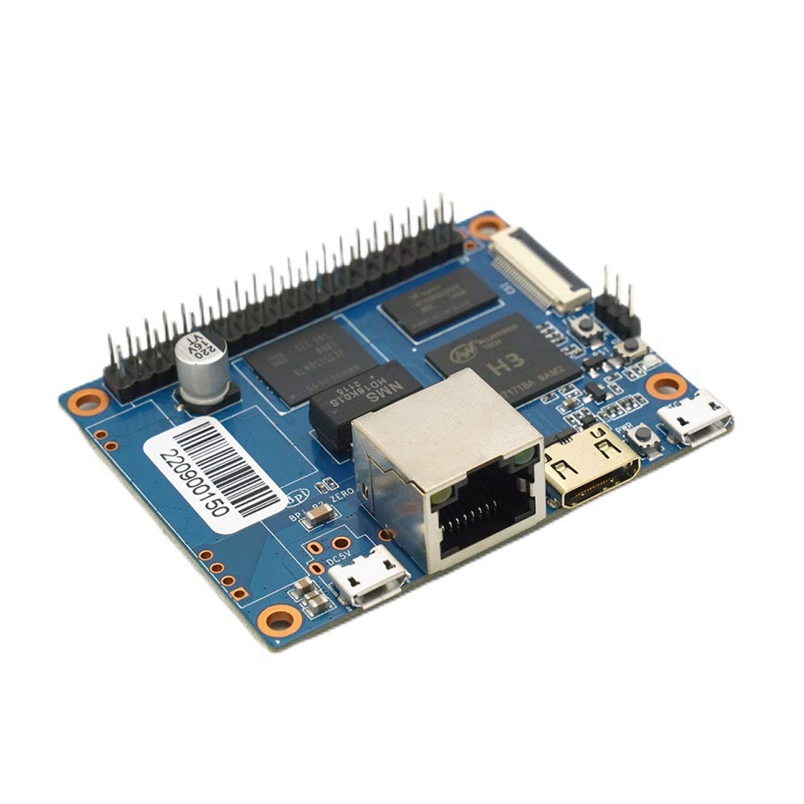 WayPonDEV Banana Pi BPI-P2 Zero Allwinner H3 Cortex-A7 Quad-Core Single Board Computer Onboard 512MB DDR3 SDRAM 8GB eMMC Flash for IoT and Smart Home Support Android Linux