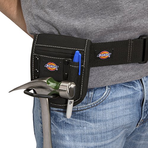 Dickies Hammer Holder for Tool and Work Belts, Durable Canvas, Includes Tool Loop