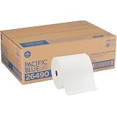 Pacific Blue Ultra 8” High-Capacity Recycled Paper Towel Roll by GP PRO (Georgia-Pacific), White, 26490, 1150 Feet Per Roll, 