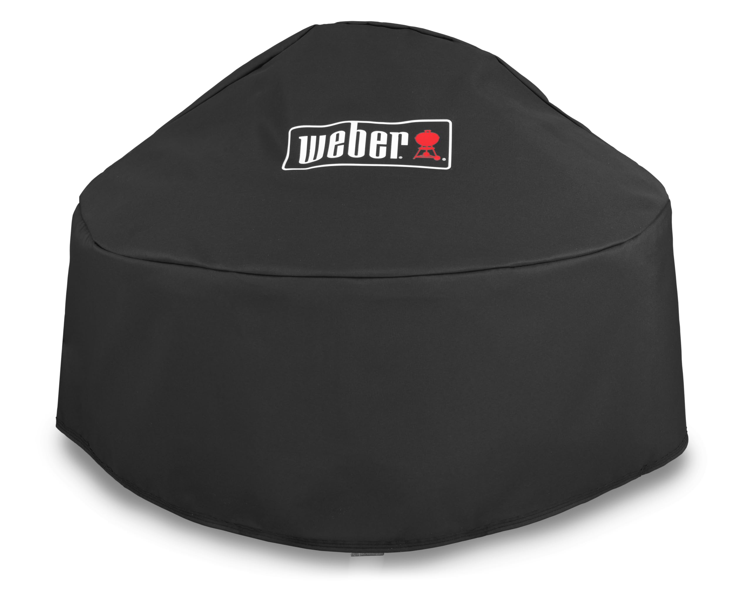 Weber Premium Fireplace Cover/Breathable Water-Resistant Fabric with UV Protection and Fastening Strap, Black, 45.5 x 32 x 32 cm