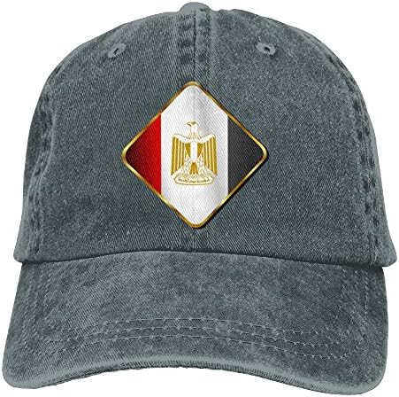 WKP0XKA Men and Women Cap Flag Of Egypt Hat Snap-Back Hip-Hop Cap Baseball Hat Head-Wear Cotton Trucker Hats Asphalt