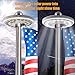 Solar Flag Pole Light, AYY IP65 Waterproof Outdoor Auto Flagpole Lighting Long Lasting Night Light with 26 Super Bright LED Lights for Tent Camping Lawn Patio Garden (White)