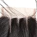 West Kiss Hair Body Wave Brazilian Human Hair 4x4 Lace Closure 3 Part Closure (8 inches three part)
