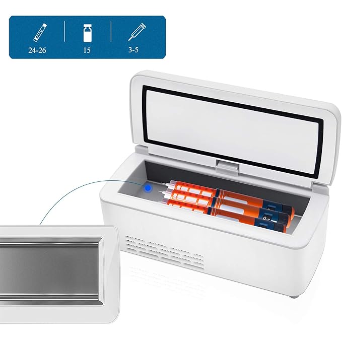 CGOLDENWALL Refrigerador de Insulina de Tamaño 175x56x26mm丨Nevera ...