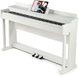 Artist Hand 88 Key Digital Piano Hammer Action with Stand White