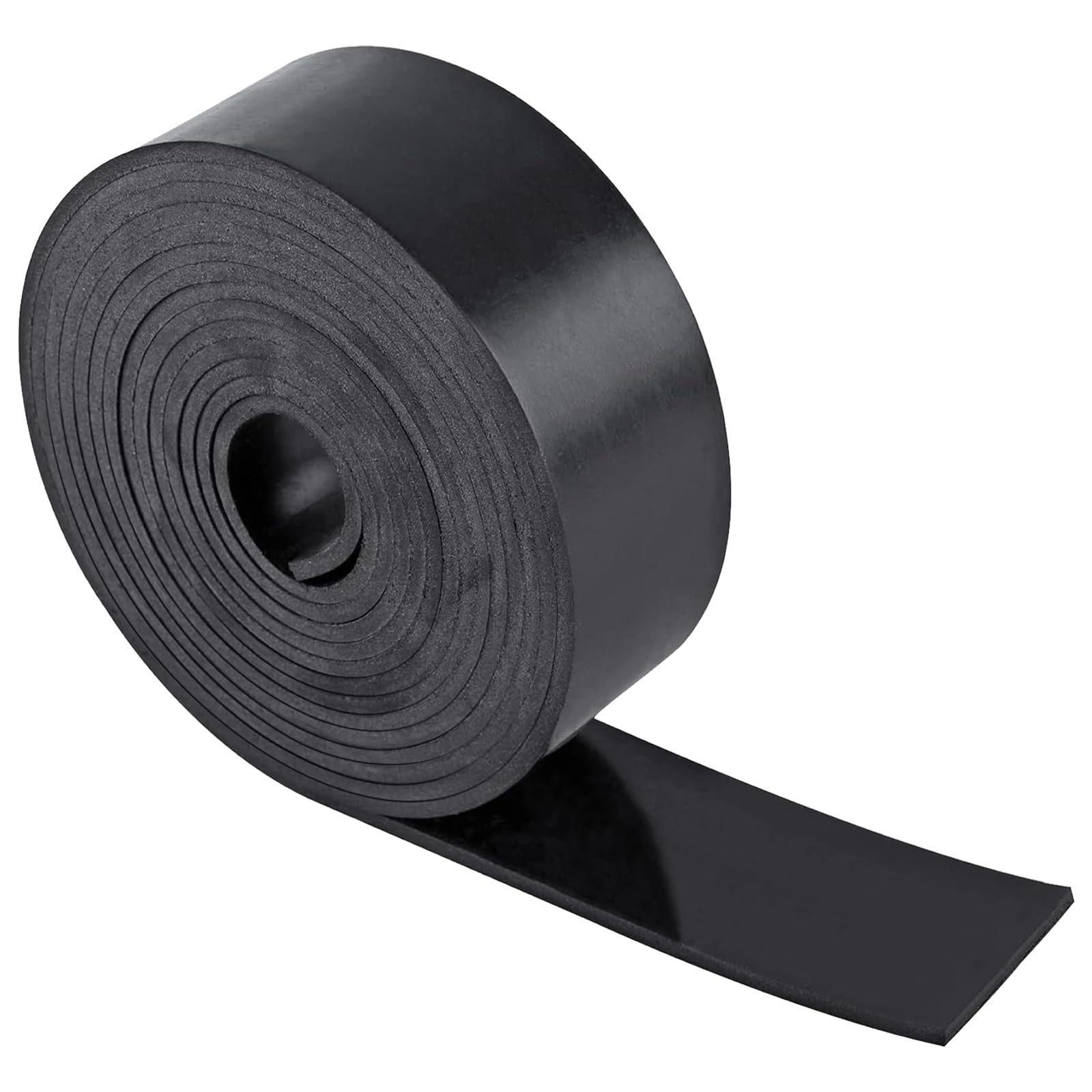 Photo 1 of Neoprene Rubber Sheet -1/8 Inch Thick x 2 Inch Wide x 10 Feet Long Neoprene Rubber Strips Rolls for DIY Gaskets, Pads, Seals, Crafts, Flooring, Cushioning of Anti-Vibration, Anti-Slip