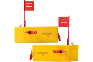 2 Pack Planer Boards for Fishing Trolling, 12 x 4 Inches Planer Board Quick Grip Snap Release for Trolling Boat Fishing Towin