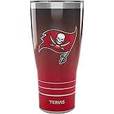 Tervis Traveler NFL Tampa Bay Buccaneers - Ombre Triple Insulated Tumbler Travel Cup Keeps Drinks Cold & Hot, 30oz, Stainless Steel