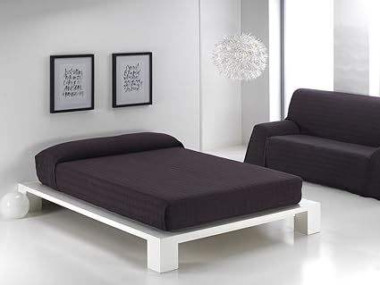 125 wengue colcha multiusos diamante para sofa 1 2 y 3 plazas y cama 90 135 y 150 fabricado en espana marron wengue 125 x 180 cm