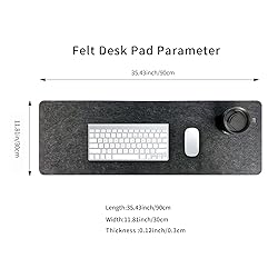 Felt Desk Mat | Computer Mat for