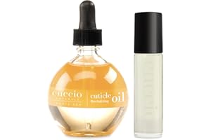 Cuccio Naturale Cuticle Revitalizing Oil Set - Provides Intense Hydration - Replenishes And Strengthens Nails - Promotes Healthier Skin - Easy To Use Rollerball Applicator - Milk And Honey - 2 Pc