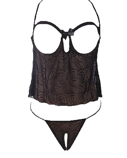 Yaxiufen Women Lingerie For Sex Nightie Open Cup Floral