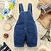 Kidscool Baby Summer Cotton Denim 3D Cartoon Yellow Dog Soft Short Overalls