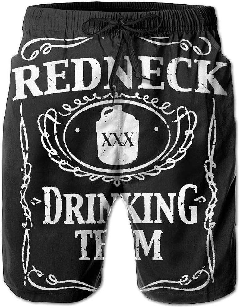 Amazon.com: CCGGJPYI Redneck Drinking Team Mens Board Shorts Beach Swim