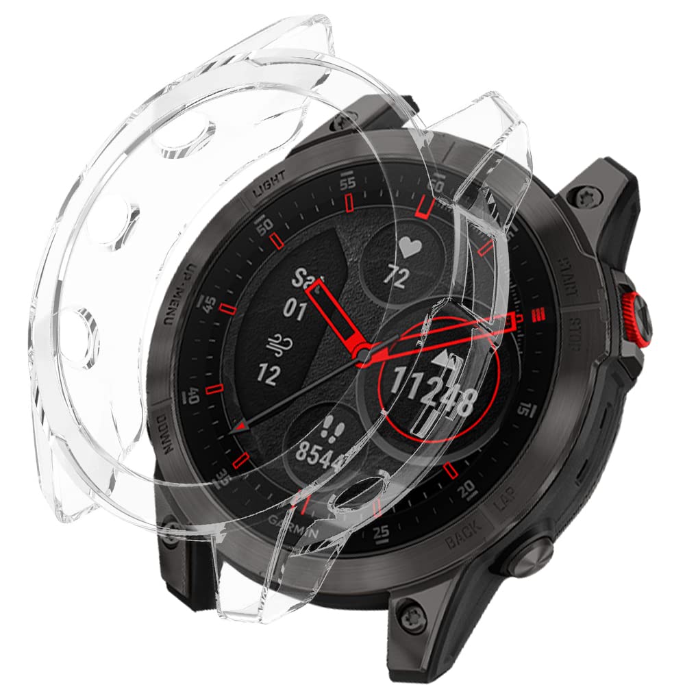 KeeFos Protective Case Compatible with Garmin Epix Gen 2, TPU Case [Shockproof] Protective Cover for Garmin Epix Gen 2 (Transparent)