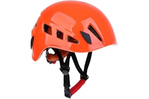 MagiDeal Climbing Caving Rappelling Helmet Scaffolding Head, Orange