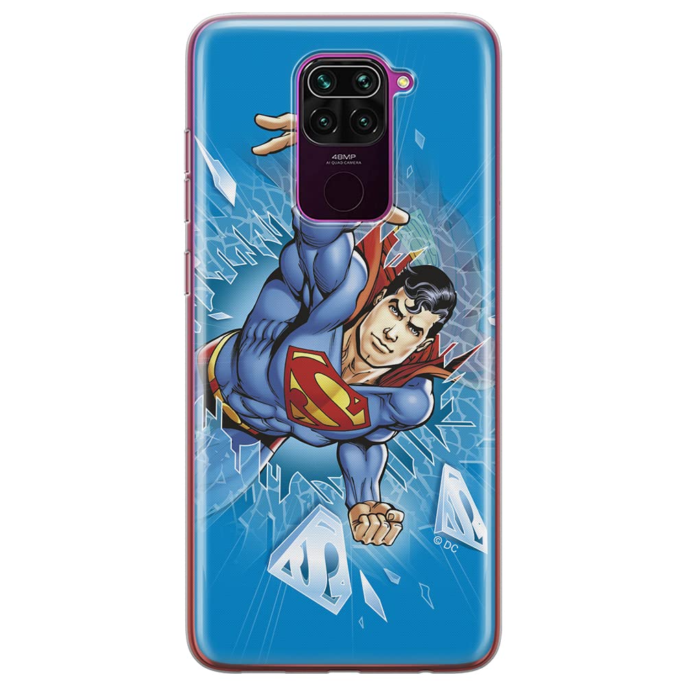 ERT GROUP mobile phone case for Xiaomi REDMI NOTE 9 original and officially Licensed DC pattern Superman 005 optimally adapted to the shape of the mobile phone, case made of TPU