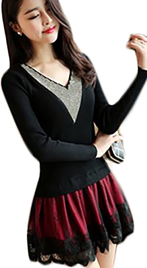 Amazon Co Jp レディース クール ゴシック 選べる 4バリエーション おしゃれ ワンピース ストリート カジュアル スリム ビジネス ビジカジ ワンピ Vネック Ol 通勤 学生 かっこいい かわいい Sweet Berry 服 ファッション小物