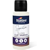 Bluebird Signature 100ML Air Dry Clay Glaze - Air Dry and Polymer Clay Varnish, Prevents Cracking and Scratches (3.4 Fl Oz)
