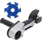 Angle Grinder Tool, Adjustable Hand Angle Grinder Converter Set with 6 Tooth Chisel, Metal Carving Machine Adapter Tools for Steel, Inox, PVC, Aluminum Slotting Sculpturing