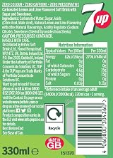 7UP Regular 330ml Cans Pack of 24 - Carbonated Lemon-Lime Soft Drink view 7