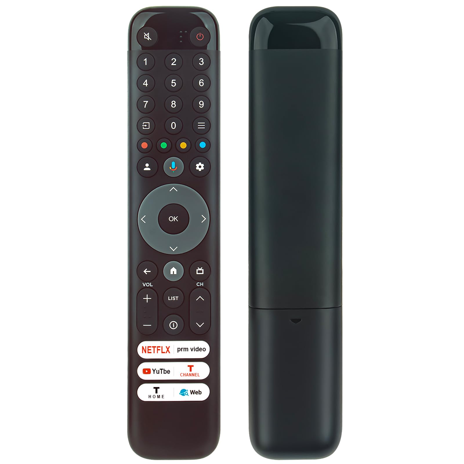 VINABTY Replacement Voice Remote Control Applicable For TCL LCD QLED Smart TV 75Q9BK 65C745 65C845 65C855 55C845 75C845 85C845 43C645 50C645 55C645 65C645 75C645 85C645 55C745 75C745 85C745