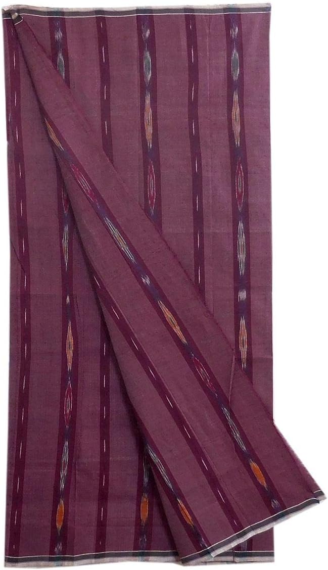 Cotton Lungi with ikkat Design for Men - 48 x 74 inches (MC99) Red